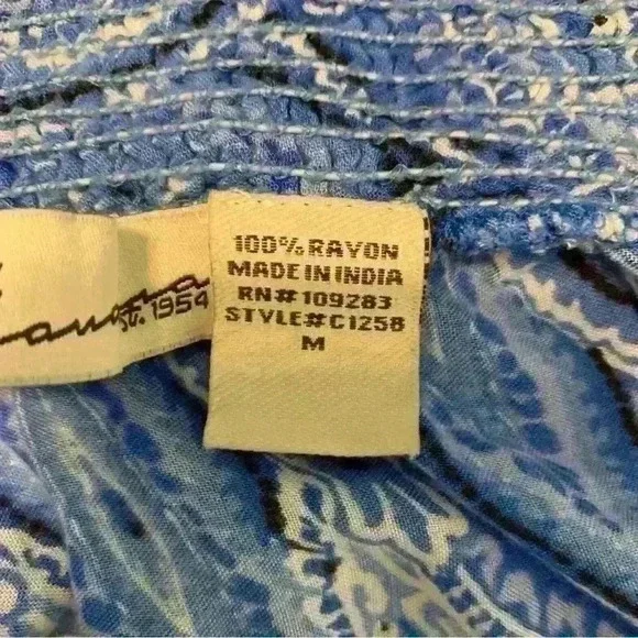 Vintage Havana, Medium, Maxi skirt, blue, yellow - Picture 4 of 7